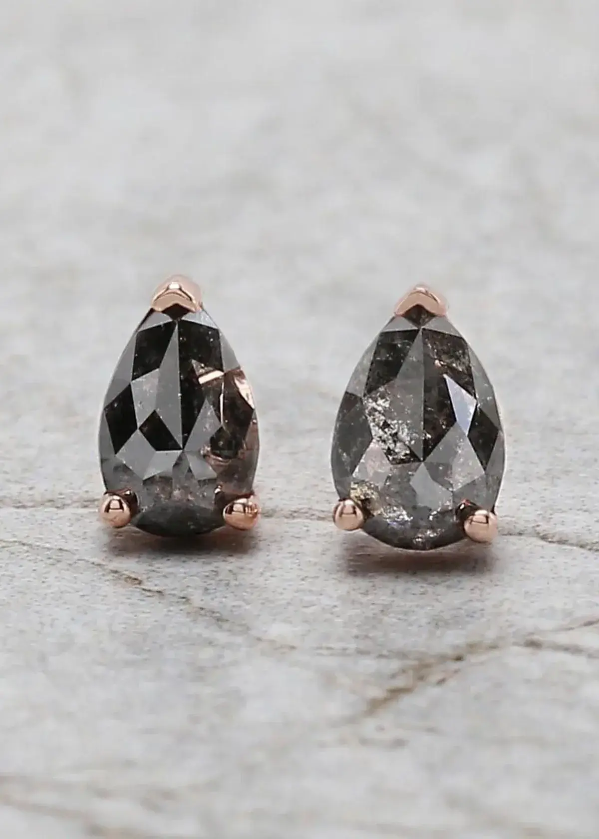 Salt and Pepper Diamond Earrings