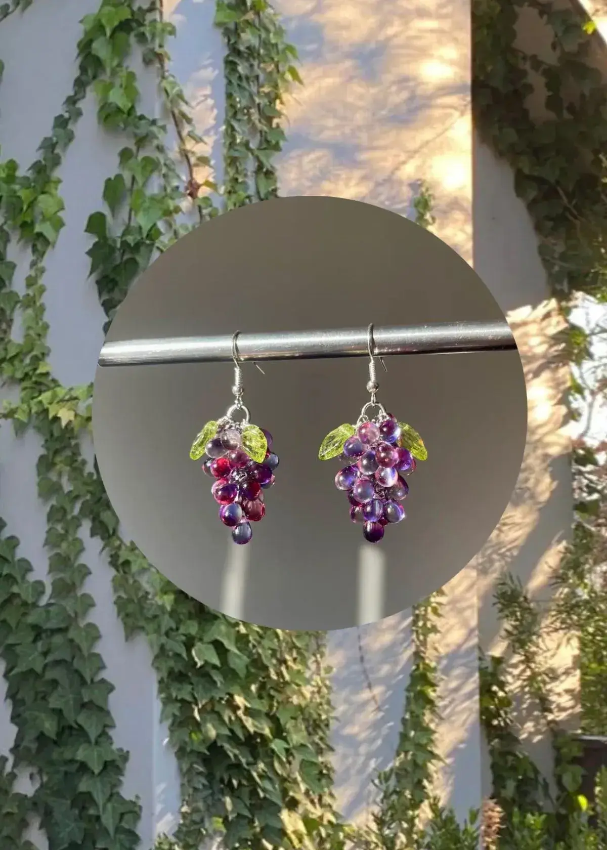 grape earrings