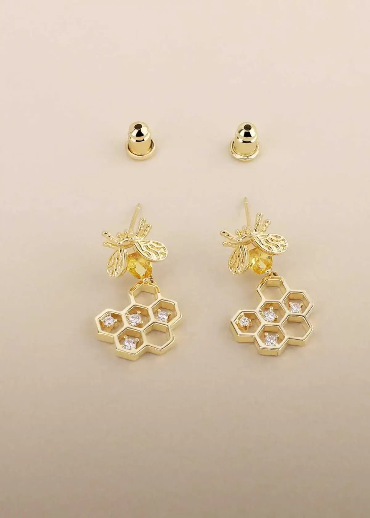 honeycomb earrings