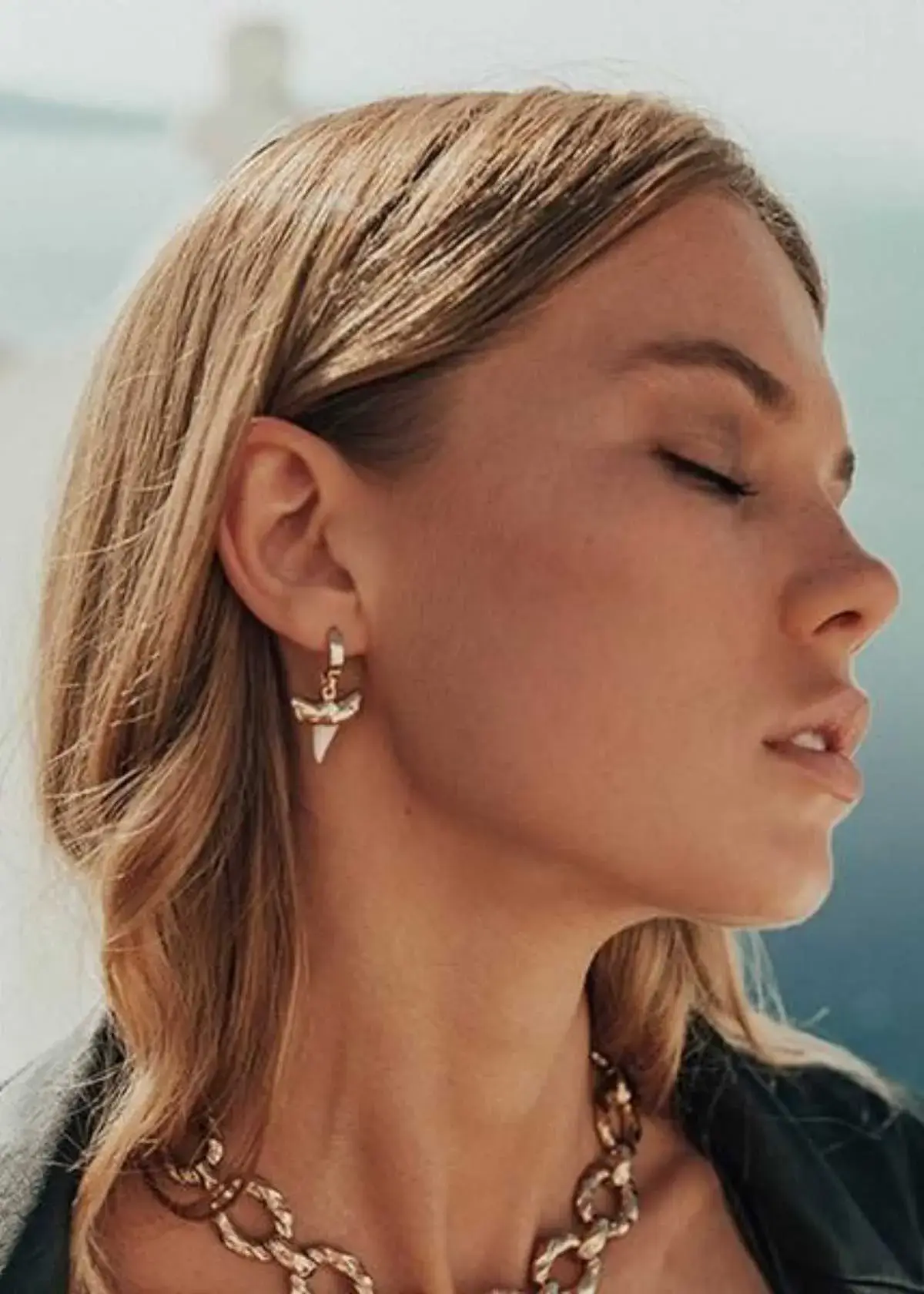 shark tooth earrings