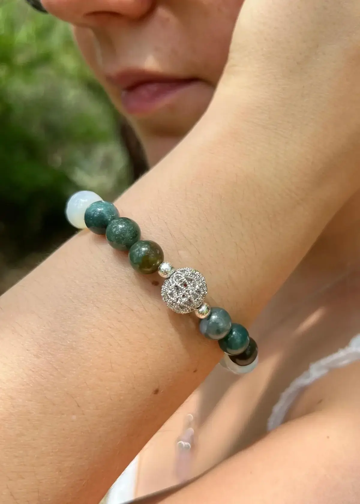 How do I Clean my Moss Agate Bracelet?