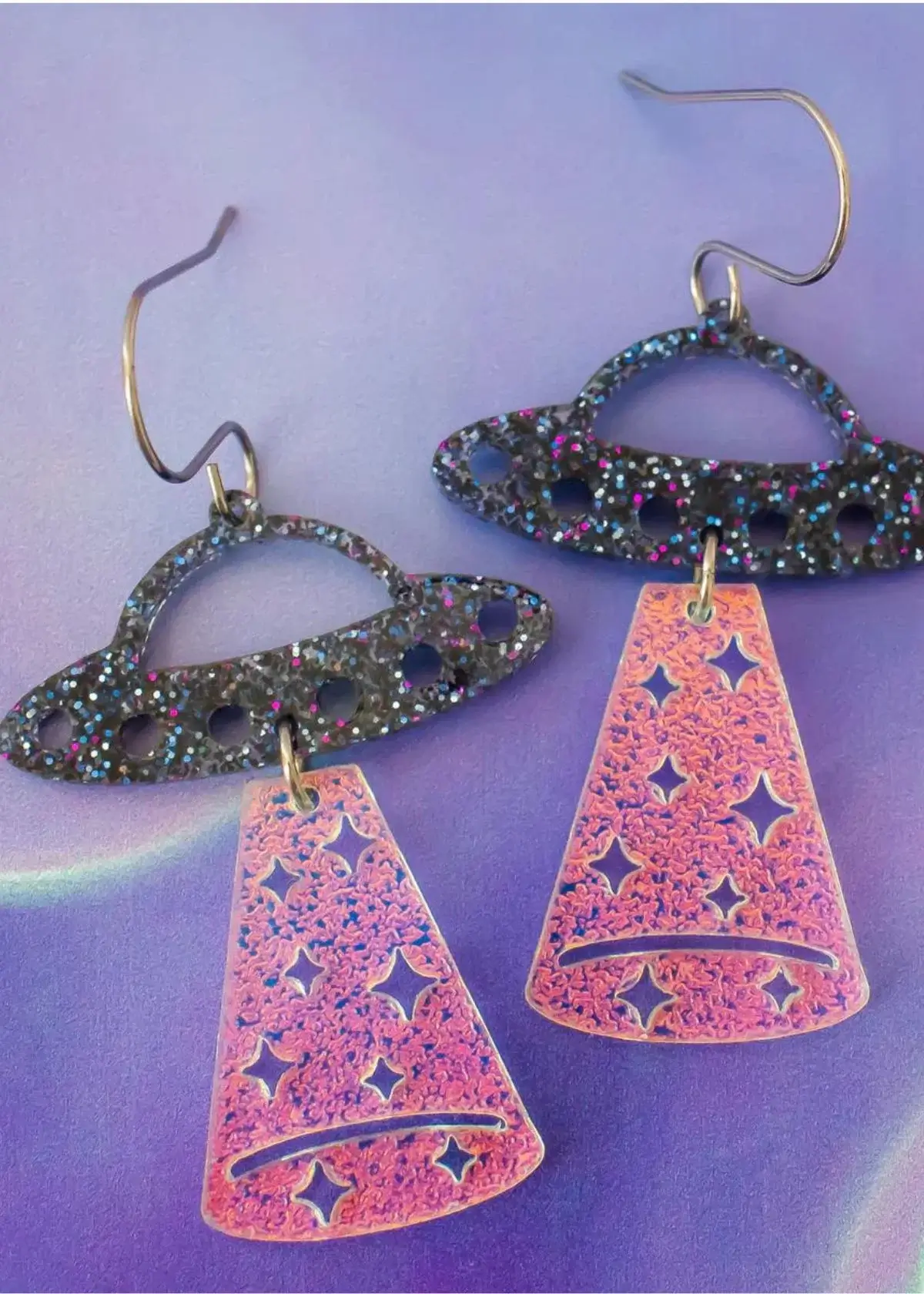 How do I care for and clean my UFO earrings?