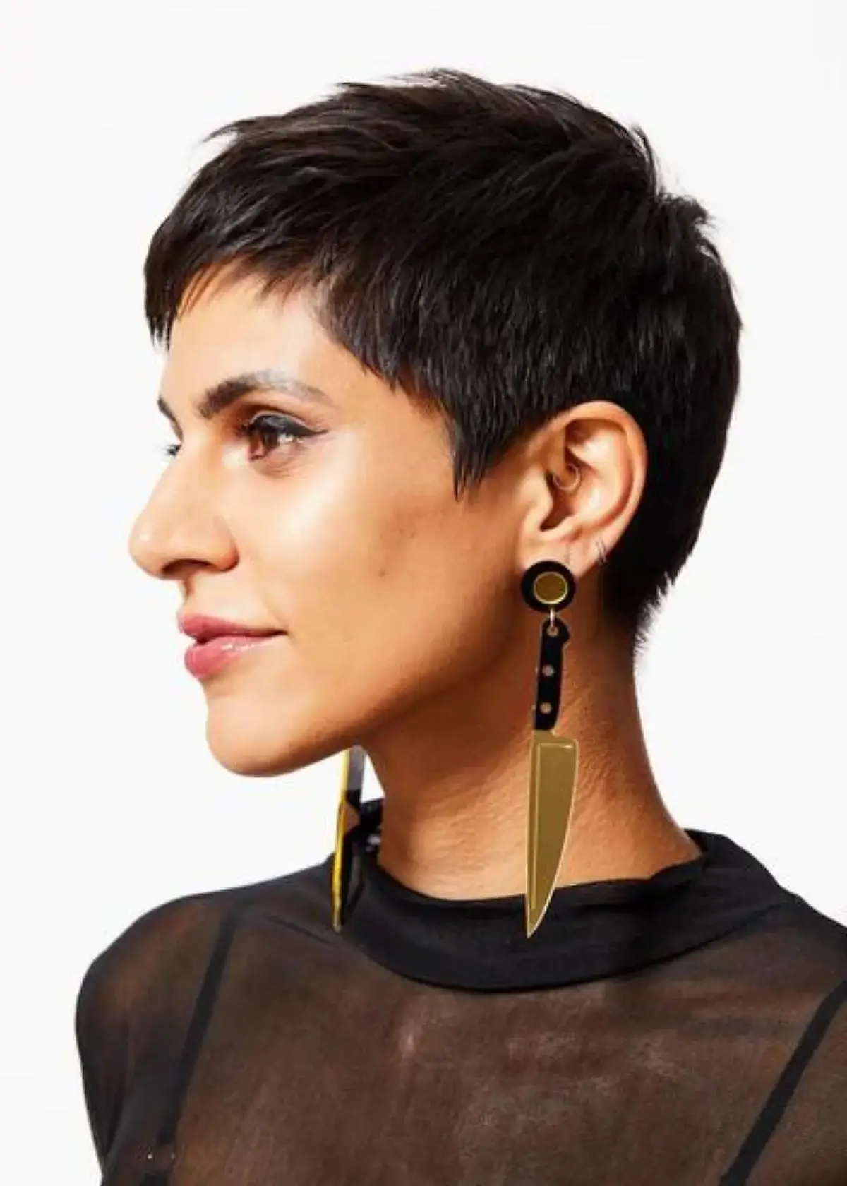 How do I care for and clean my knife earrings?