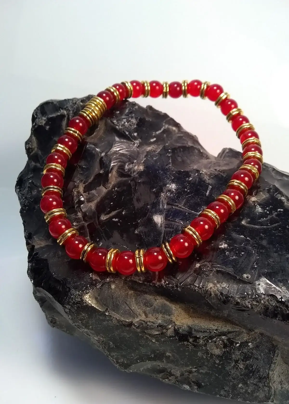 mens ruby bracelet