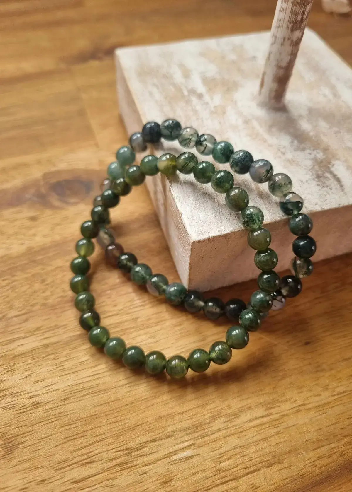 moss agate bracelet