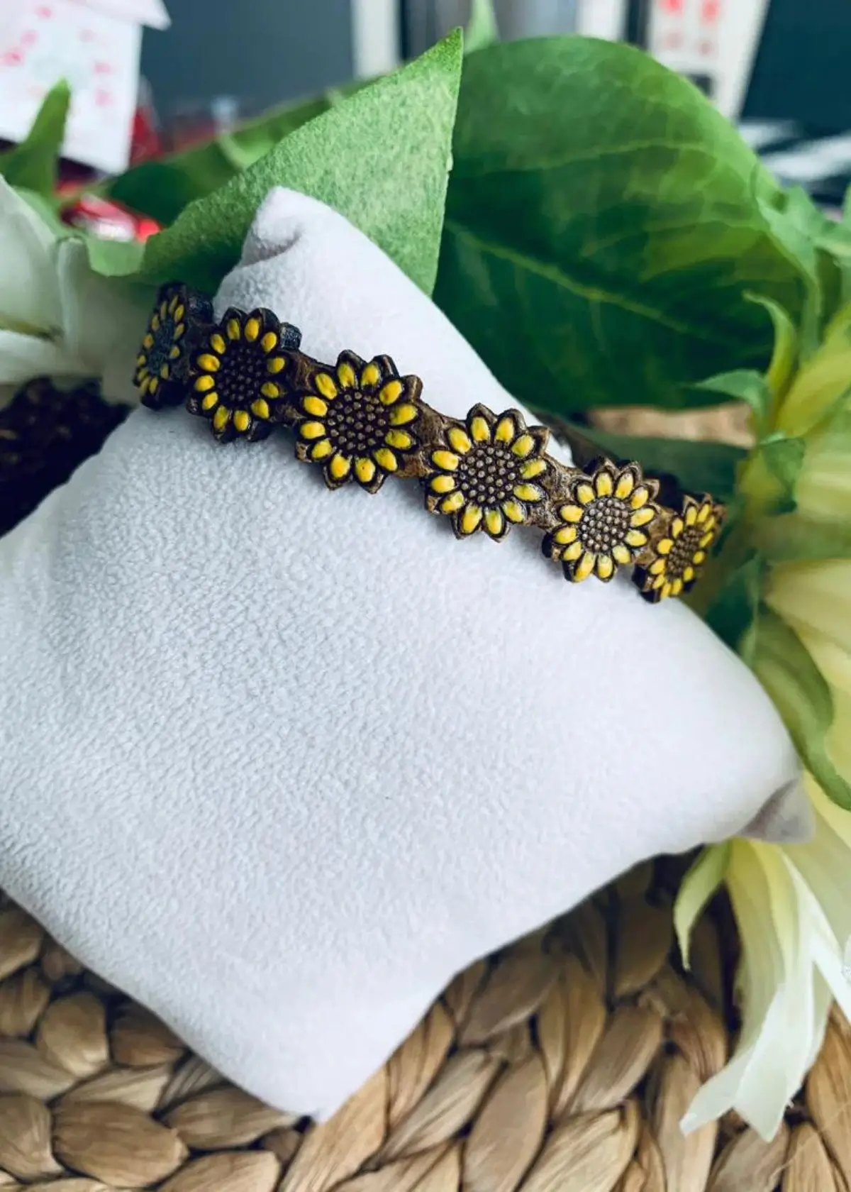 sunflower bracelet