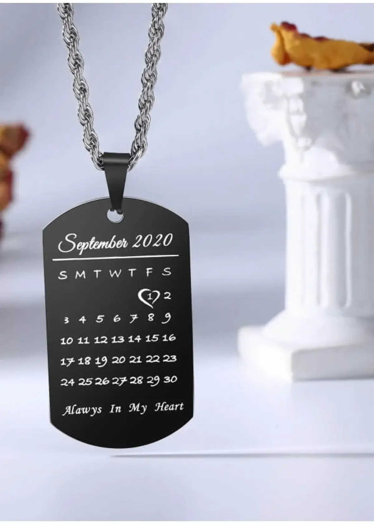 What is a calendar necklace?