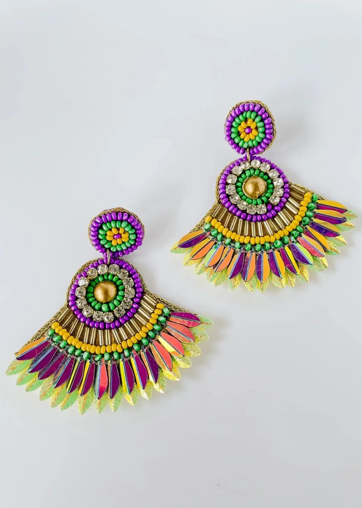 mardi gras earrings