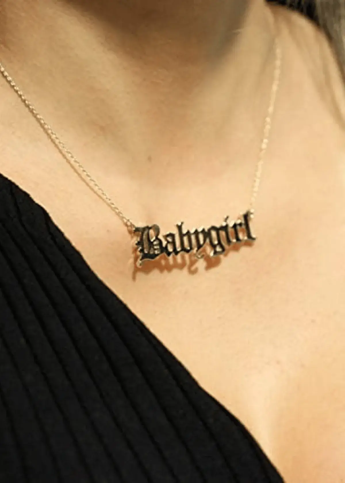 babygirl necklace gold