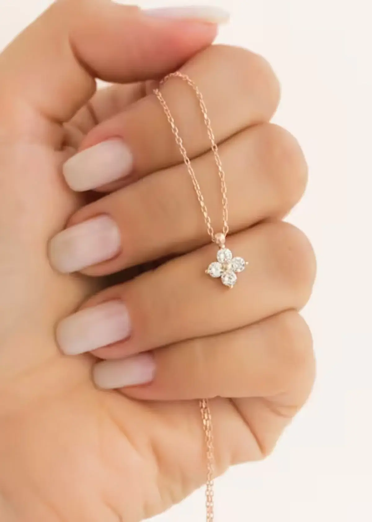 Do diamond flower necklaces require special care?