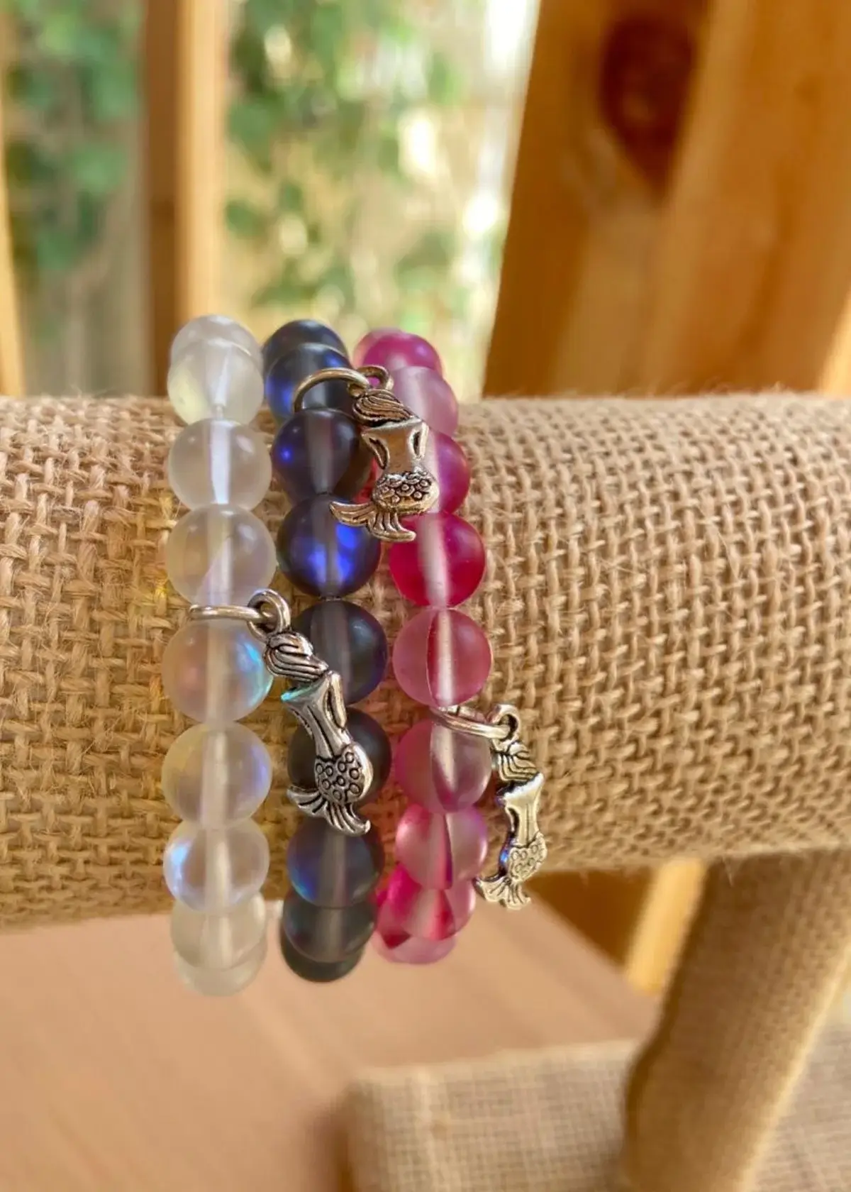 mermaid glass bracelet