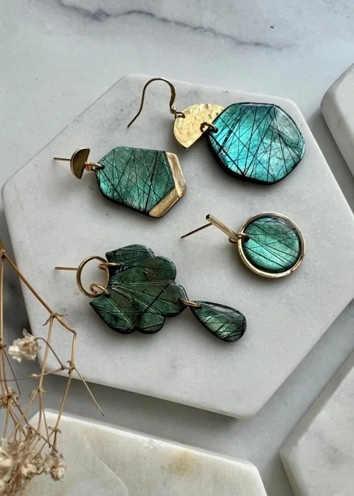 labradorite earrings