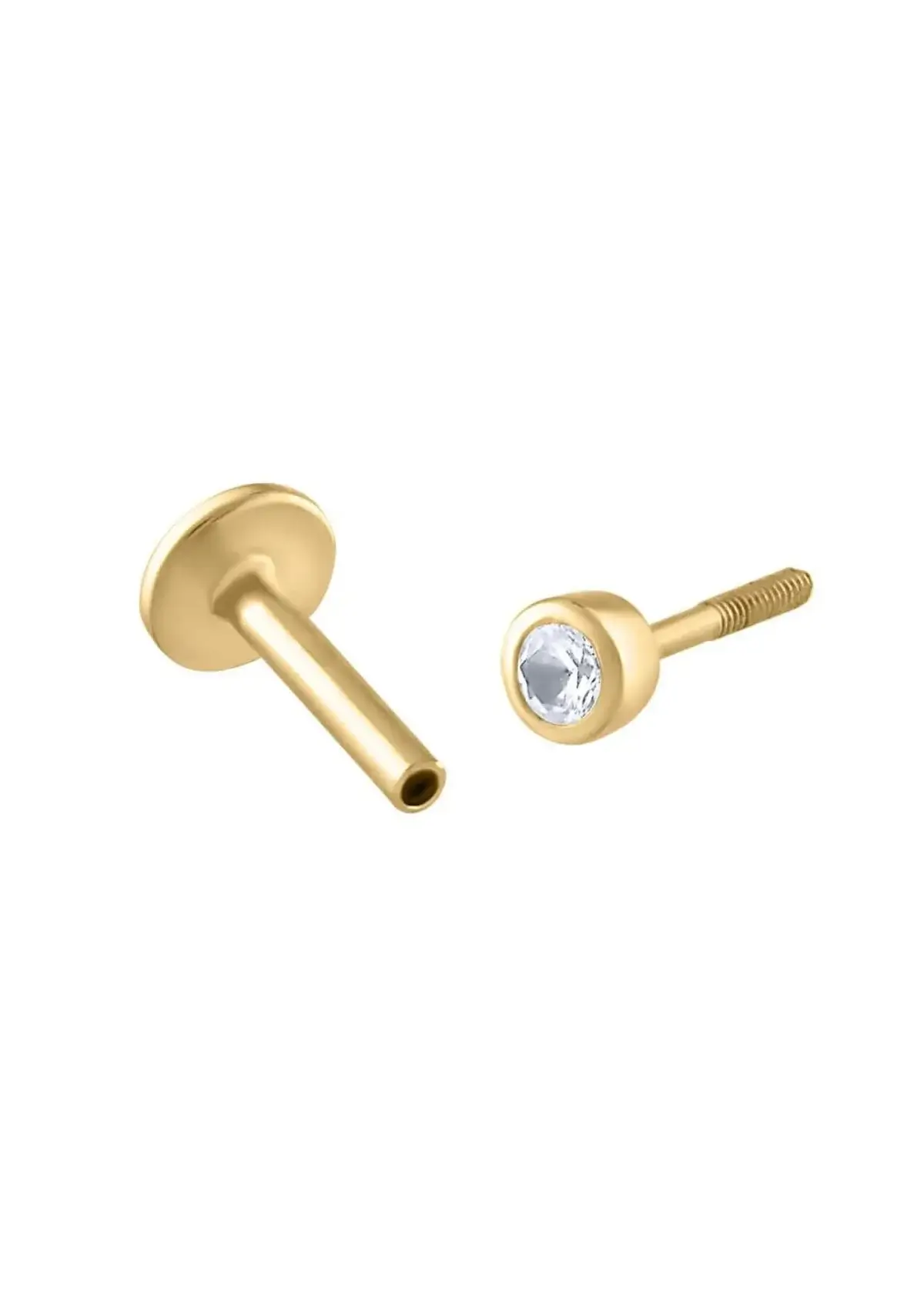 Do flat-back earrings in gold have any special care instructions?