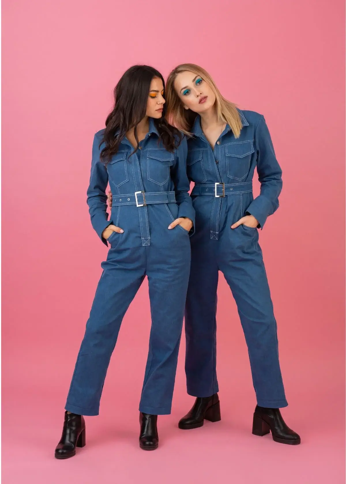 How should I clean and store a vintage denim dress?