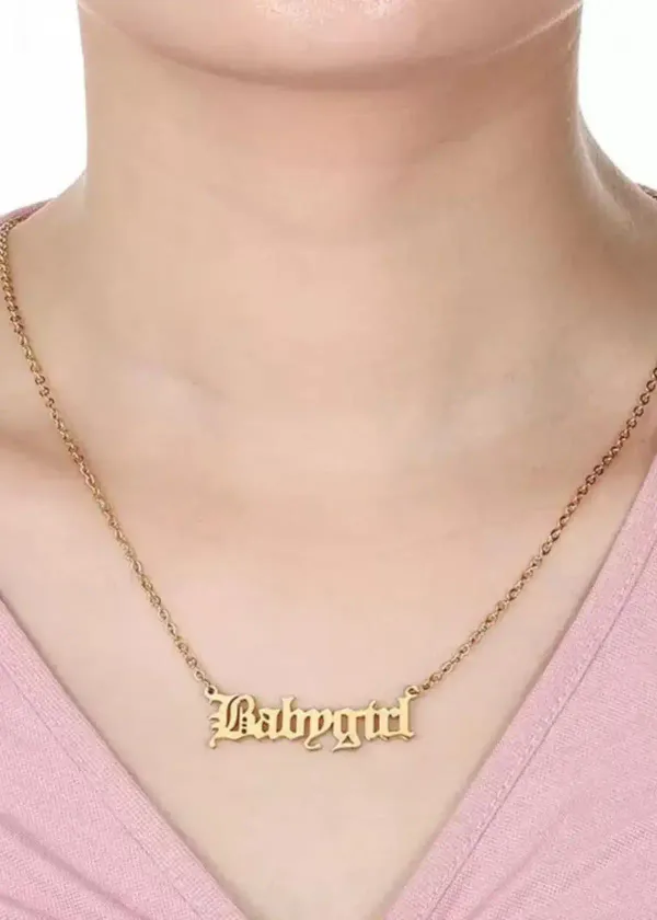 Can I customize My Babygirl Necklace Gold?