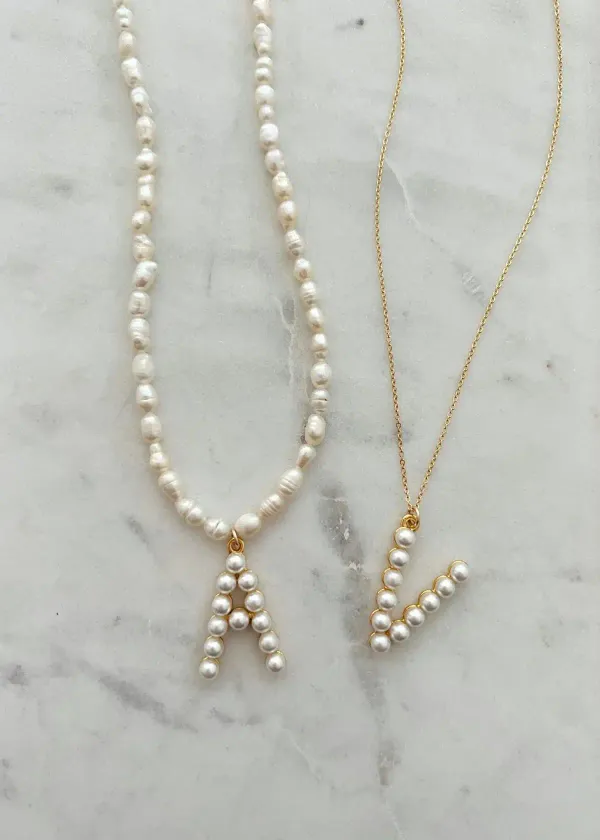 Don't Be Afraid of Experimentation | Learn What Materials Work Best For Unique Pearl Initial Necklaces