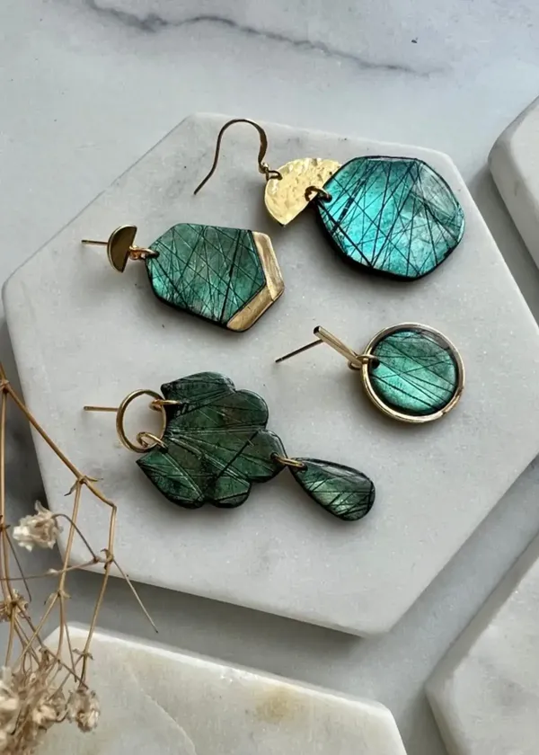 Unlock Your Inner Mystique with Labradorite Earrings: Embrace the Magic of Natural Gemstones