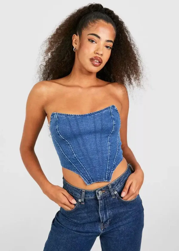 Fashion's Blue Crush: Denim Corsets Are the Everyday Essential You've Been Waiting For!